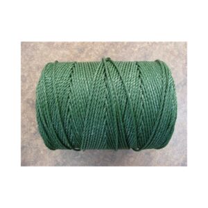 Corde en Polyéthylène Câblé Ø 2.3 mm, Vert Anglais, en bobine de 1 kg