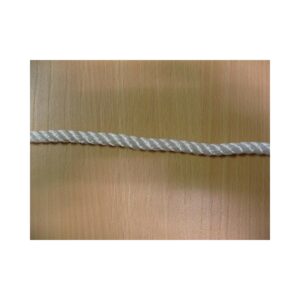 Mètres de Cordage en Polyamide Cablé, Ø 8 mm, Blanc, 3 Torons