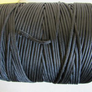 Bobine de Tresse Polyamide Ø 3 mm, Noire, 280 M/kg, de 2 kg
